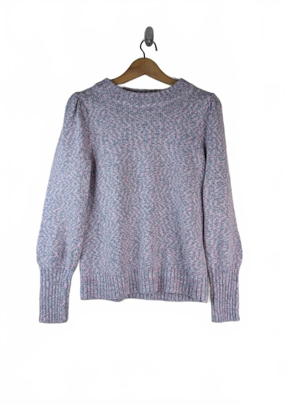 Gap Women's Marled Puff Sleeve Crewneck Sweater‎ Size Small